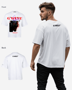 G WEST RED FURY OVERSIZED T-Shirt Mens G West