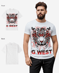 G West Mens Red Tiger Tee G West