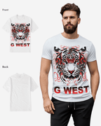 G West Mens Red Tiger Tee G West