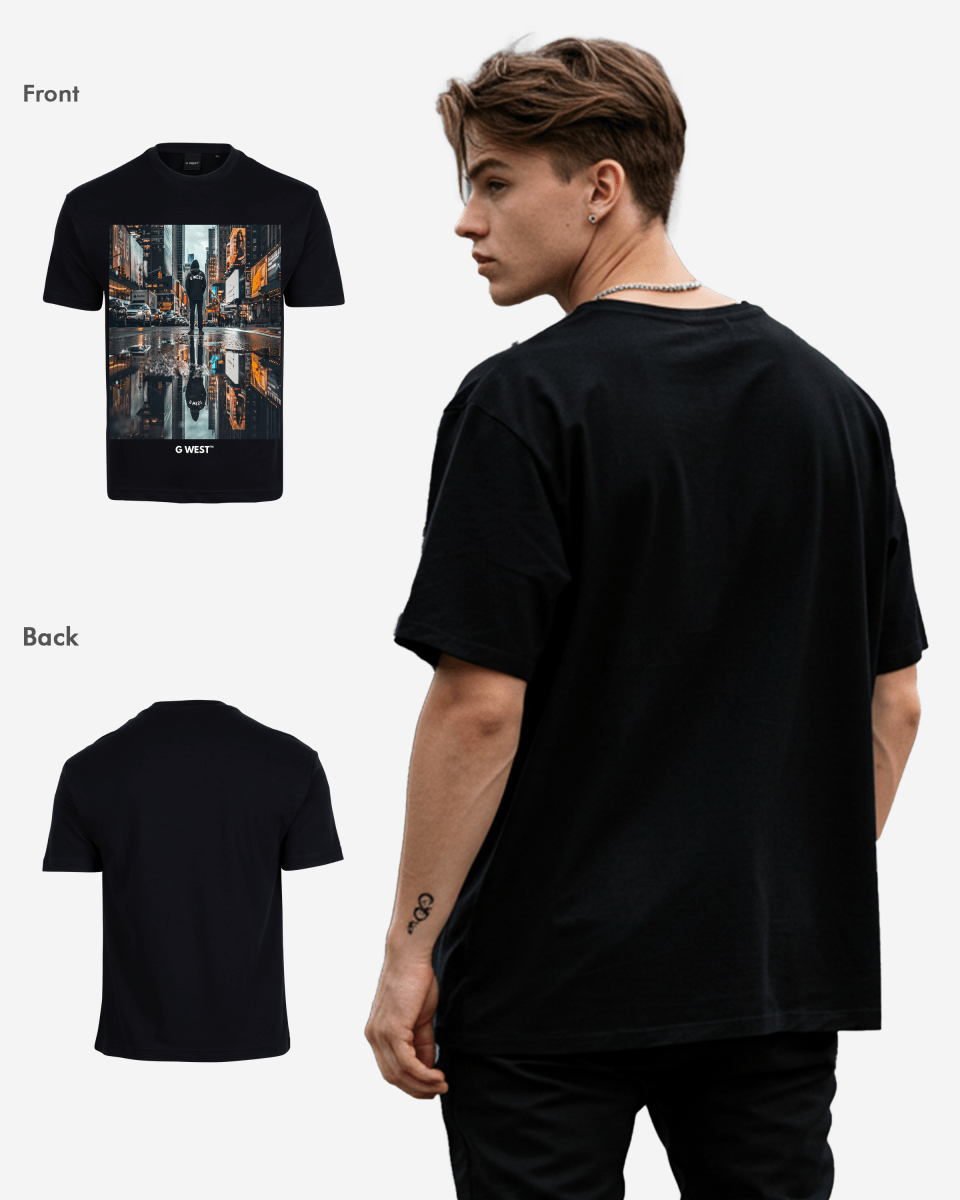 G West Mens Reflection Oversized Tee G West