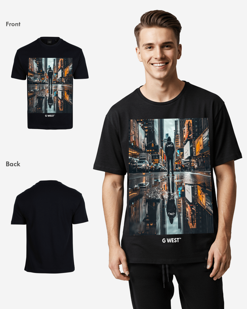 G West Mens Reflection Oversized Tee G West