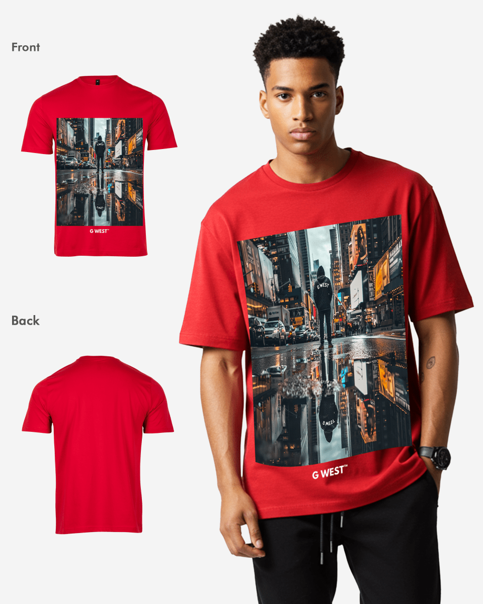 G West Mens Reflection Oversized Tee G West