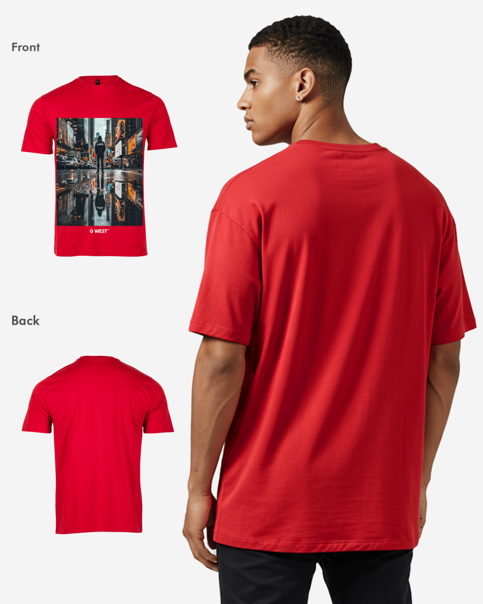 G West Mens Reflection Oversized Tee G West