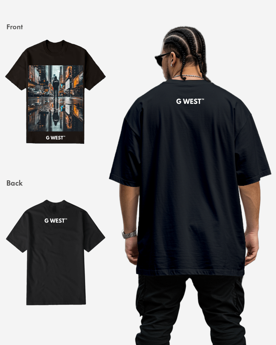 G WEST REFLECTION T-Shirt Big and Tall Mens G West