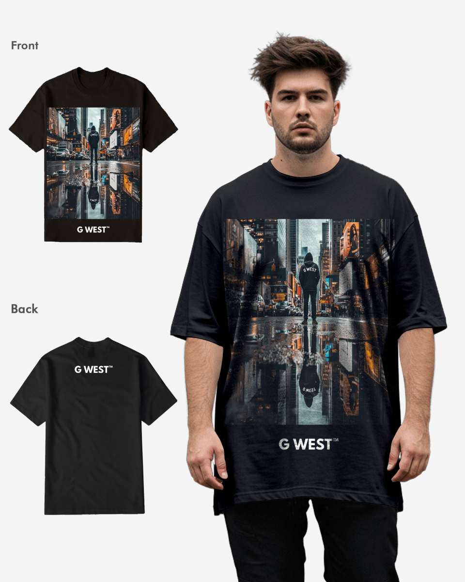G WEST REFLECTION T-Shirt Big and Tall Mens G West