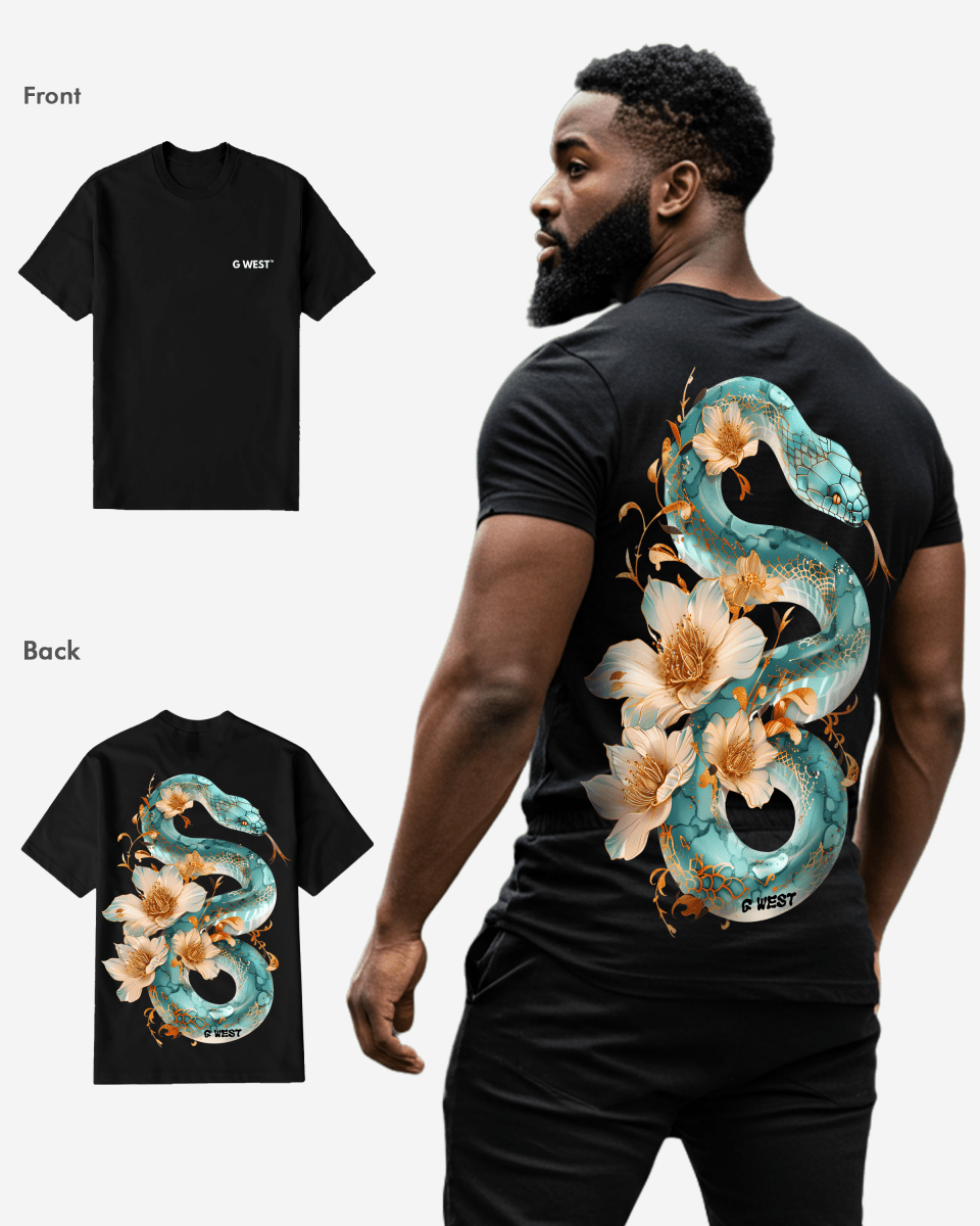 G West Mens Regular Fit Floral Traitor T Shirt G West