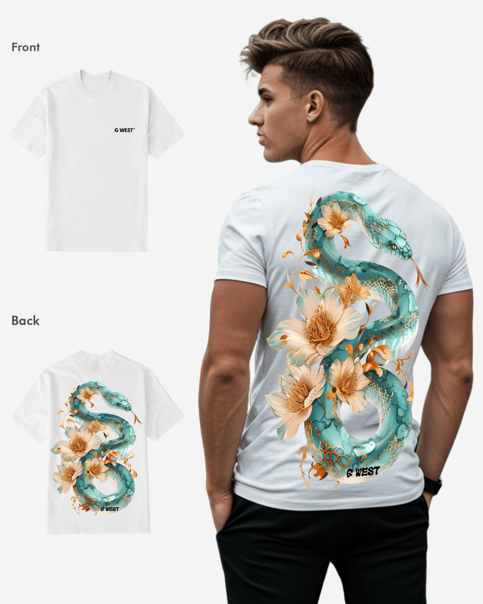 G West Mens Regular Fit Floral Traitor T Shirt G West