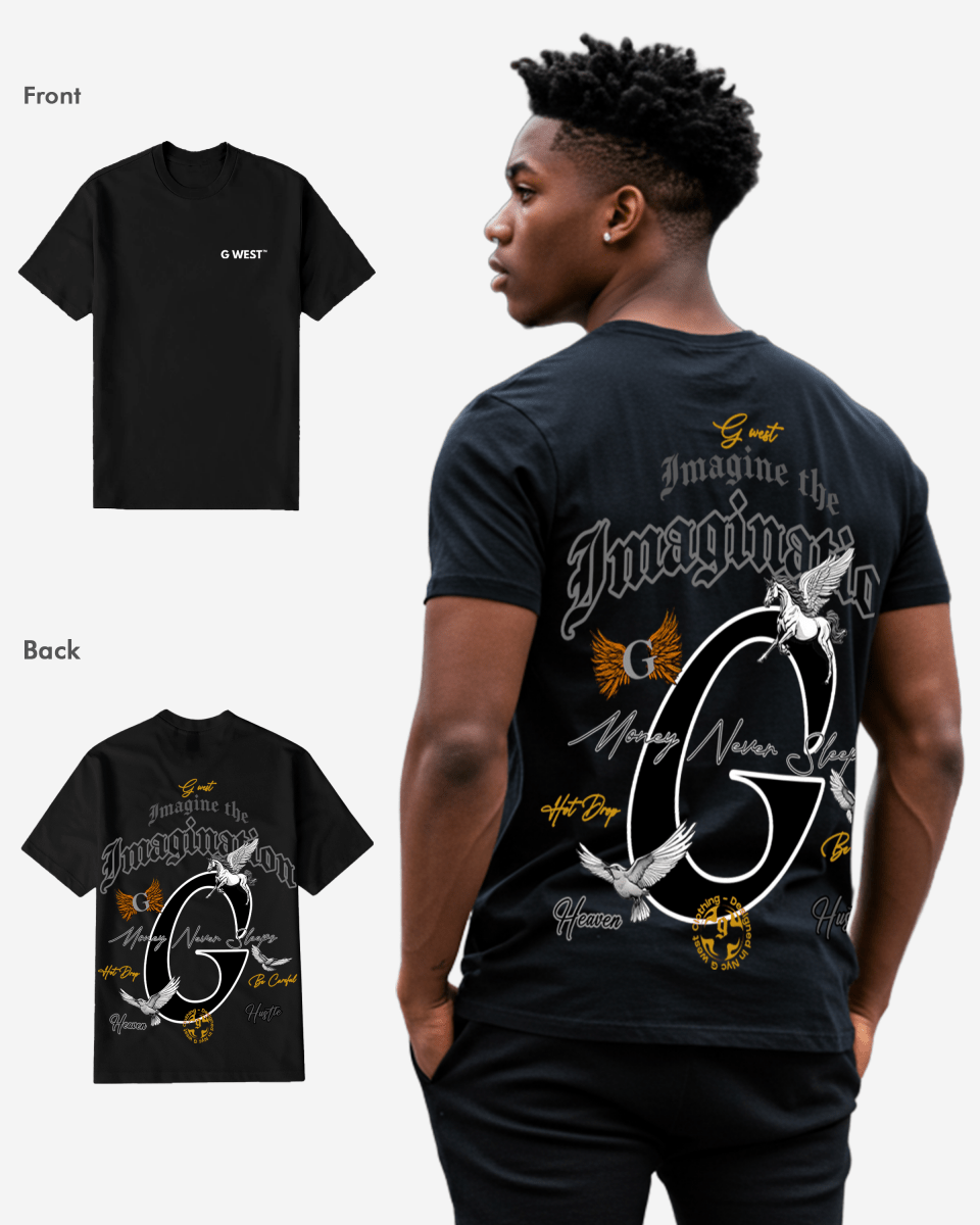 G West Regular Fit Money Never Sleeps T Shirt Mens G West