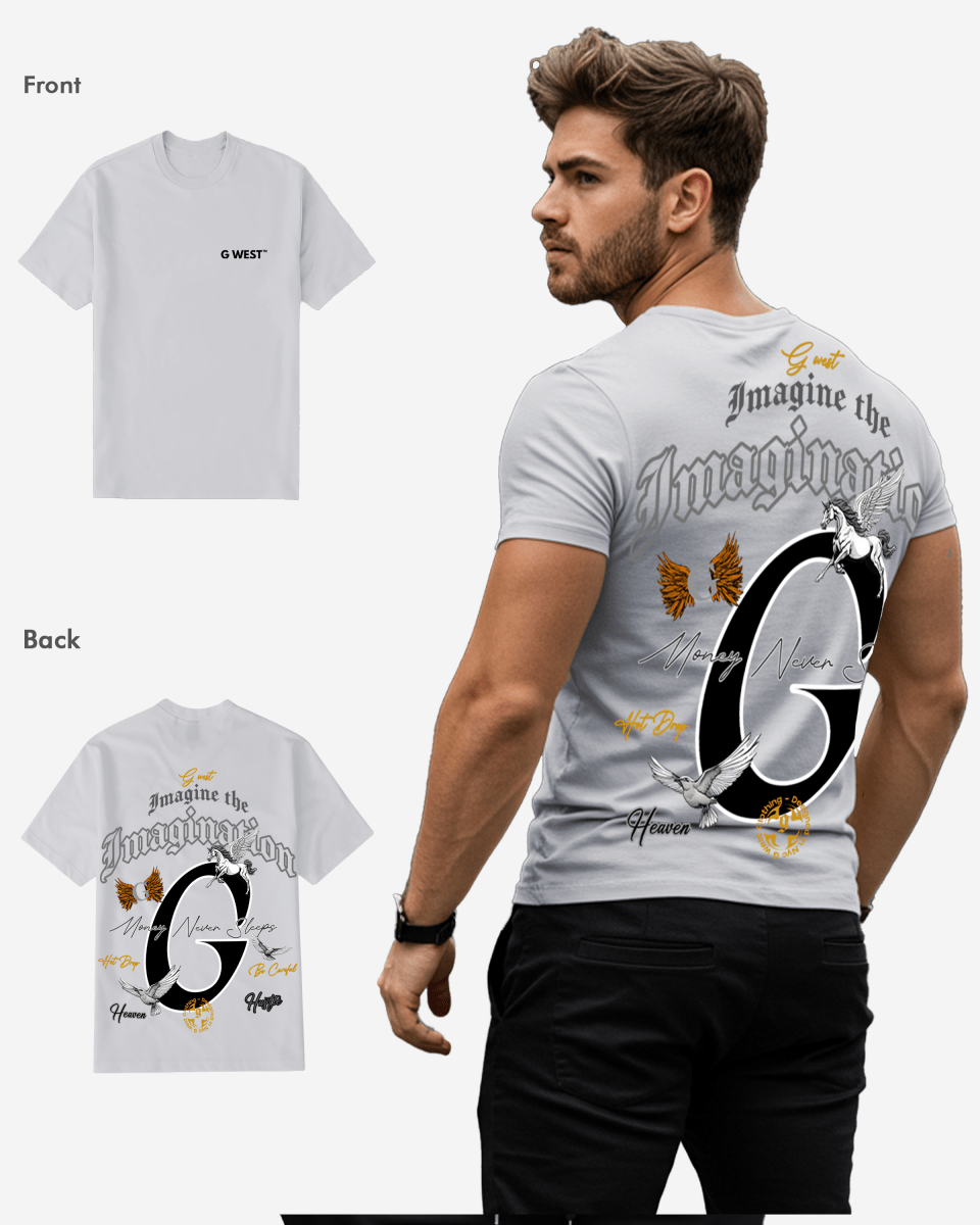 G West Regular Fit Money Never Sleeps T Shirt Mens G West