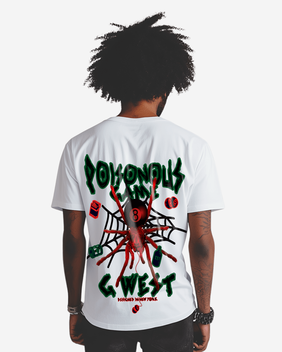 G West Mens Regular Fit Poison Game T Shirt G West