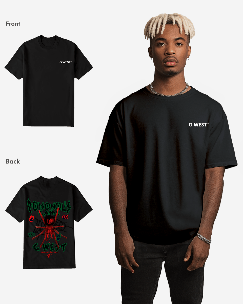 G West Mens Regular Fit Poison Game T Shirt G West