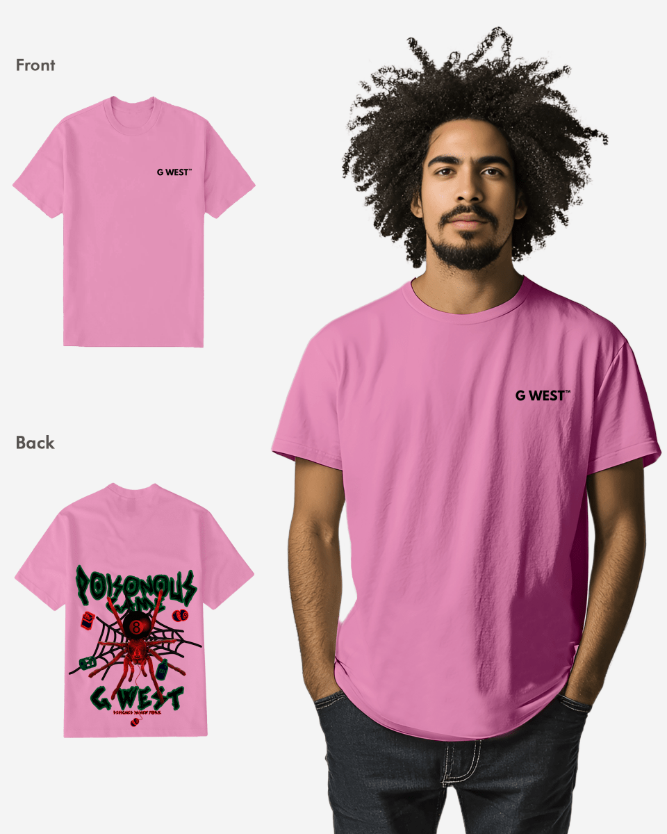G West Mens Regular Fit Poison Game T Shirt G West