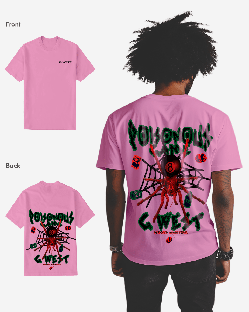 G West Mens Regular Fit Poison Game T Shirt G West