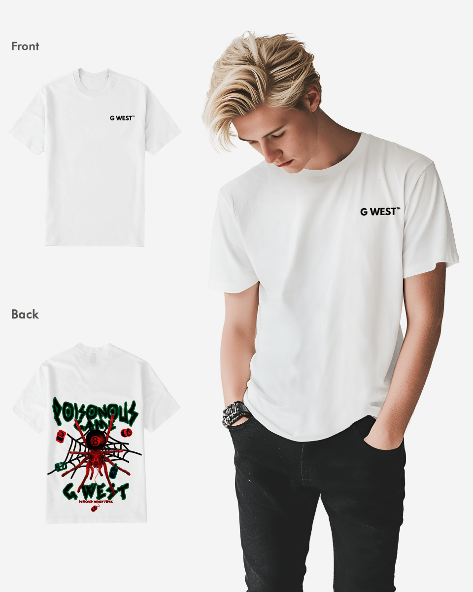 G West Mens Regular Fit Poison Game T Shirt G West
