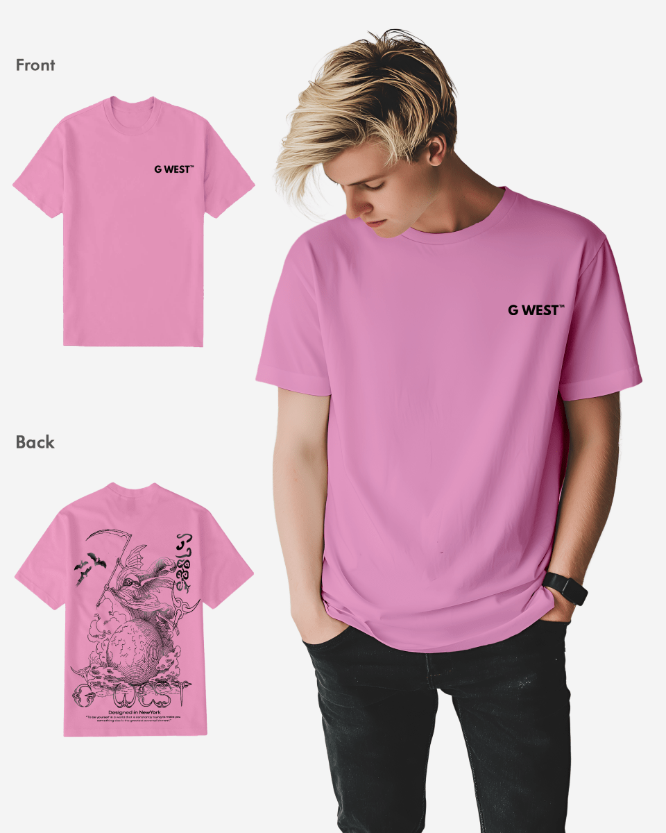 G West Mens Regular Fit Reaper World T-Shirt G West