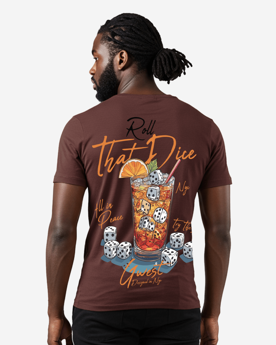 G West Mens Regular Fit Roll That Dice T Shirt G West