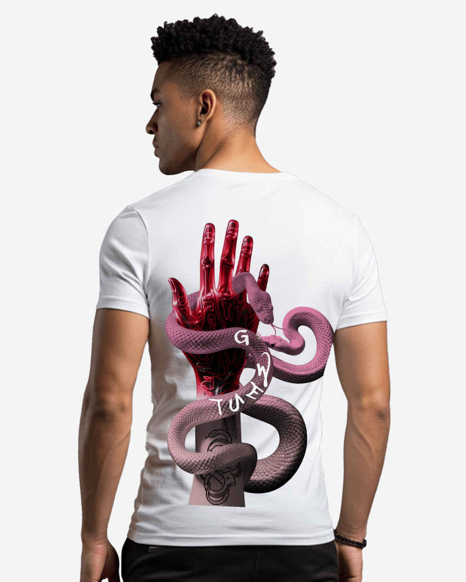 G West Mens Regular Fit Serpiente (Handshake) T Shirt G West