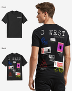 G West Mens Regular Fit Stamp T Shirt - Gwpbast5041 - 7 Colors G West