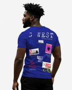 G West Mens Regular Fit Stamp T Shirt - Gwpbast5041 - 7 Colors G West
