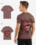G West Mens Regular Fit Wire Heart T Shirt G West