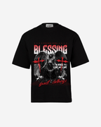 G West Rhinestone Blessing Oversized T-Shirt Mens G West