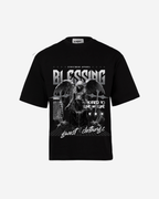 G West Rhinestone Blessing Oversized T-Shirt Mens G West