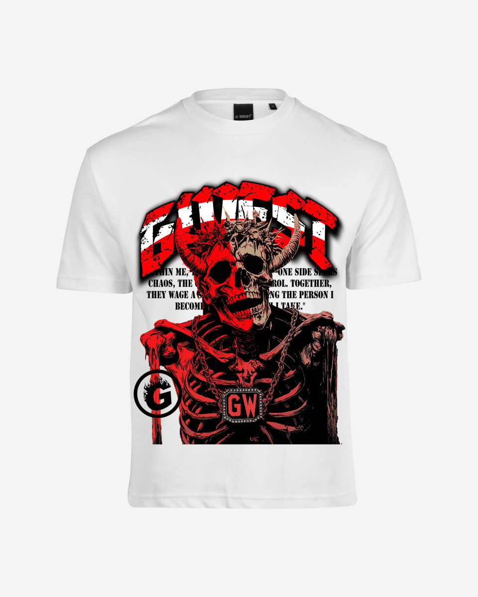 G West Rhinestone Dressed To Kill Oversized Tee G West