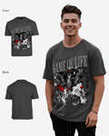 G West Rhinestone Game Of Life Oversized T-Shirt Mens G West