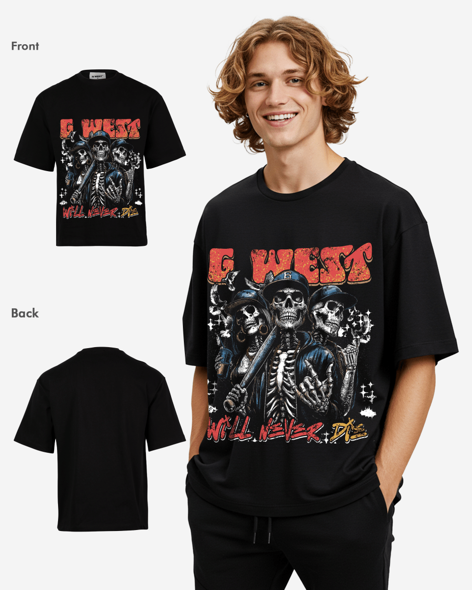 G West Rhinestone I Love My Game Oversized Tee G West