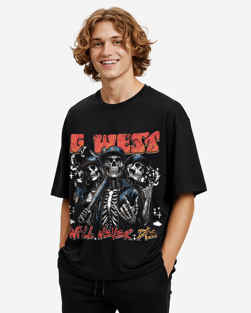 G West Rhinestone I Love My Game Oversized Tee G West