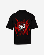 G West Rhinestone Skeleton Body Oversized T-Shirt Mens G West