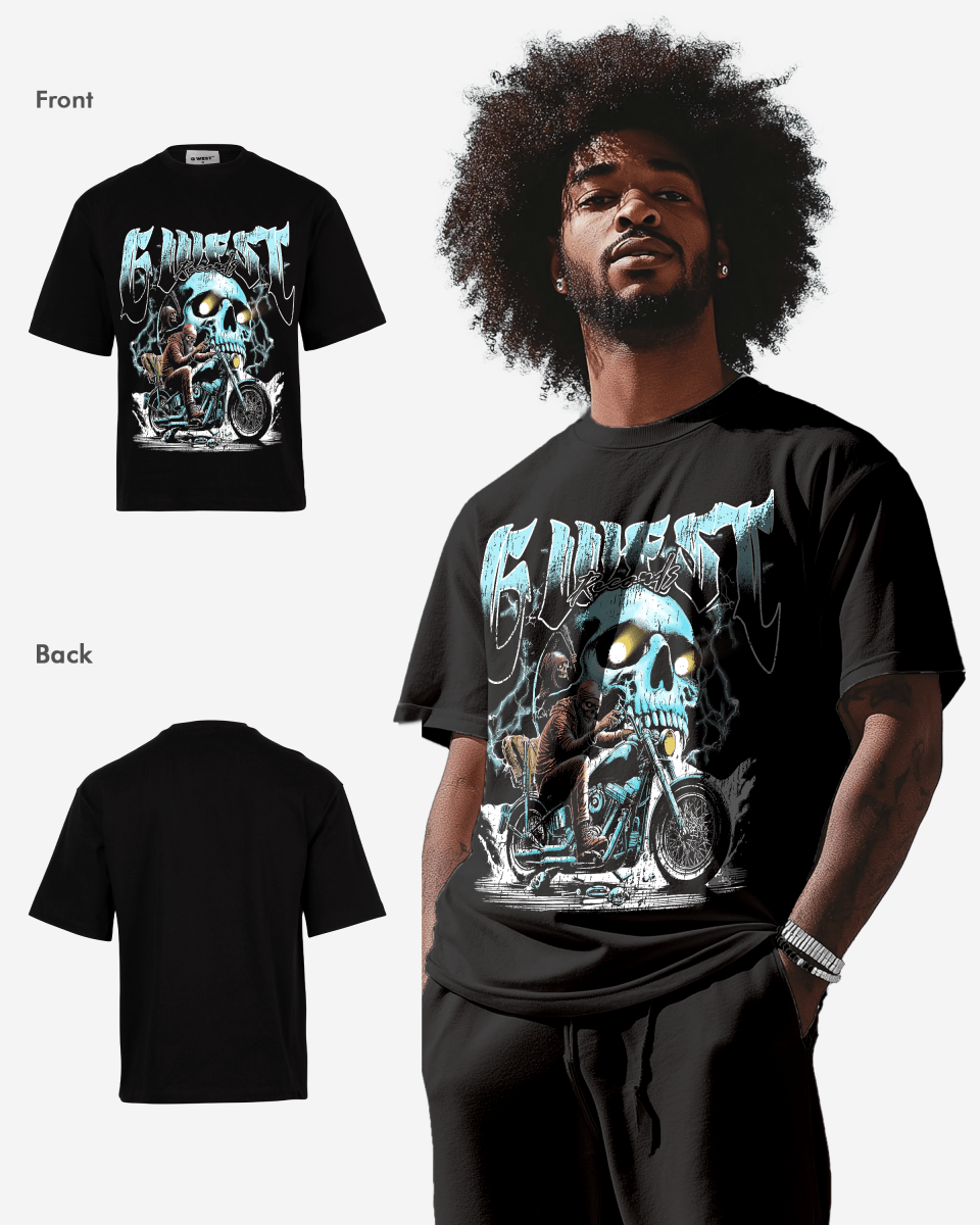 G West Rhinestone Soul Rider Oversized Tee G West