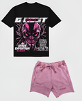G West Rhinestone Space Expedition Oversized Tee & Short Set G West