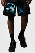 G WEST RHINSTONE WORLD TOUR 3/4 SLEEVES MESH SHORT SET G West
