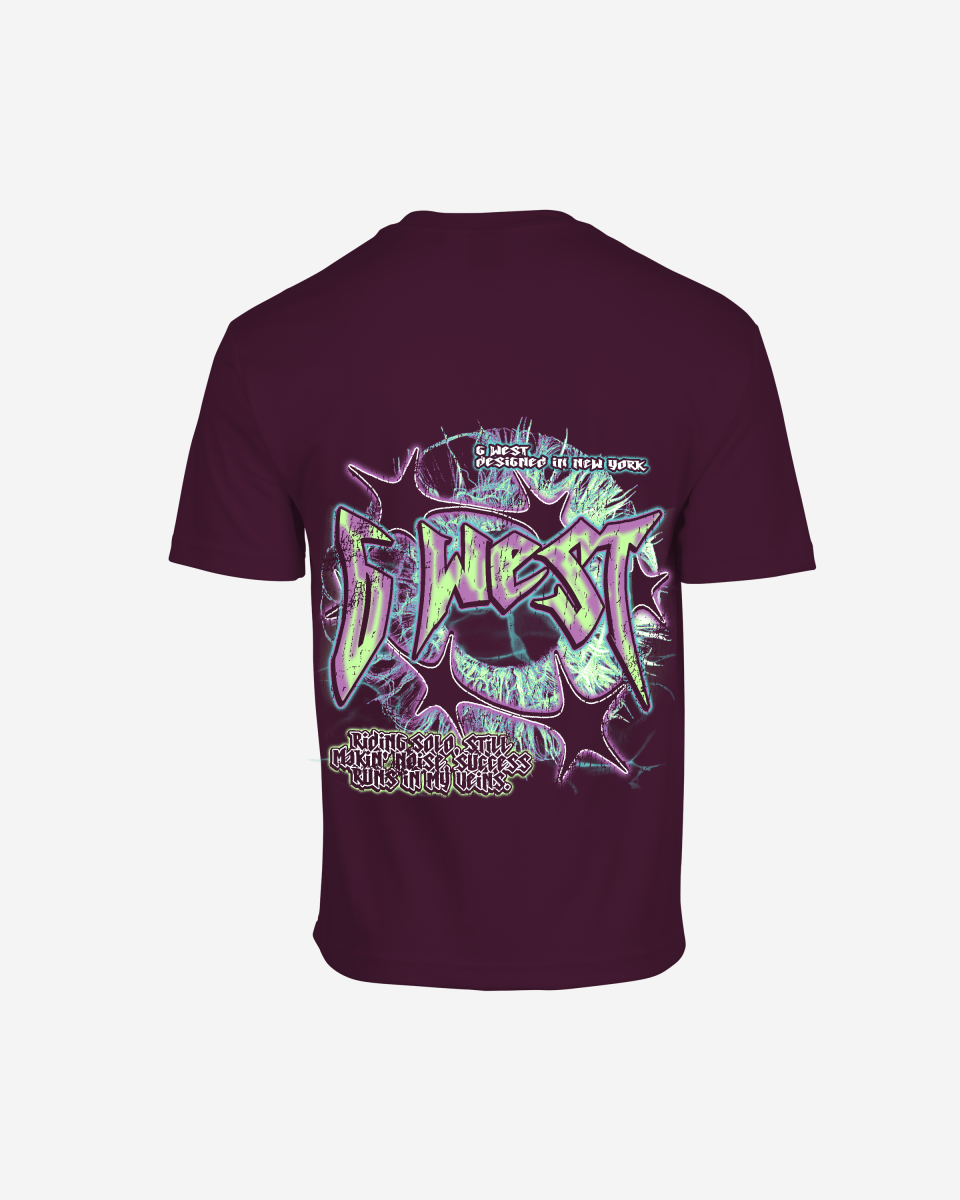 G West Mens Riding Solo Premium Oversized Tee G West