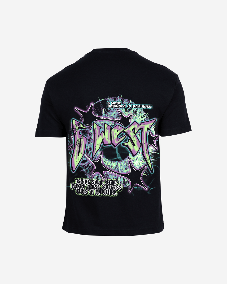 G West Mens Riding Solo Premium Oversized Tee G West