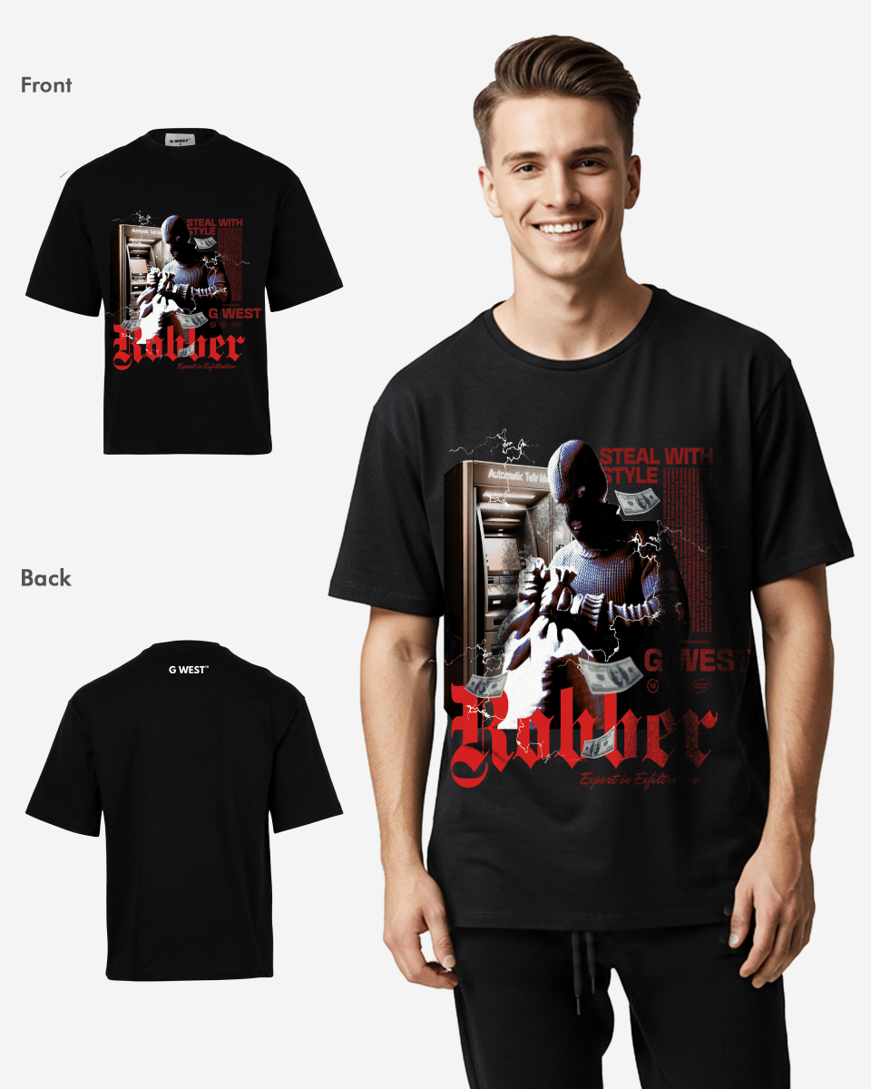 G WEST ROBBER OVERSIZED T-Shirt Mens G West