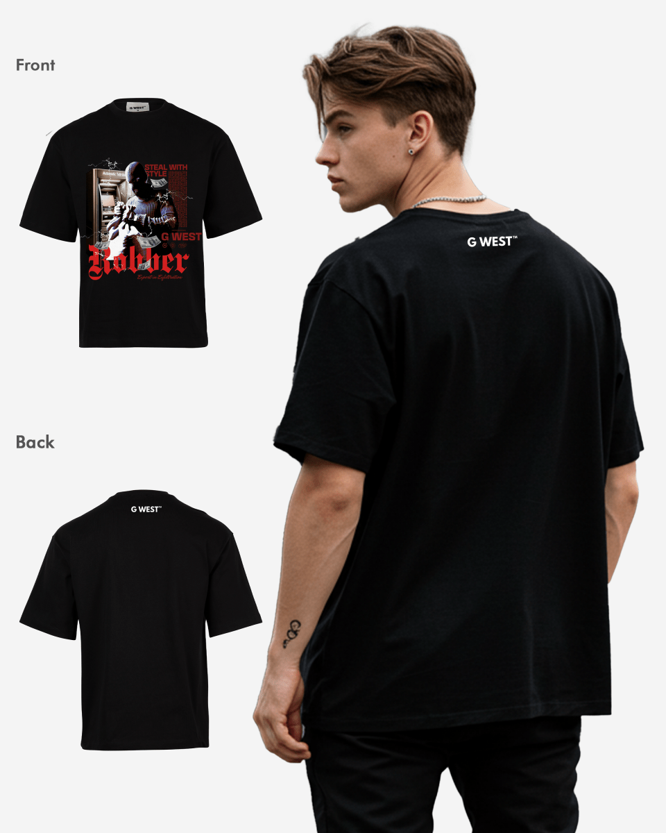 G WEST ROBBER OVERSIZED T-Shirt Mens G West