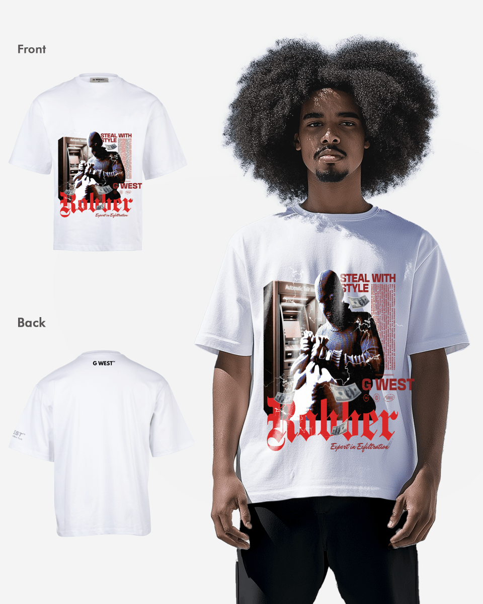 G WEST ROBBER OVERSIZED T-Shirt Mens G West