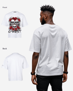 G West Roses And Bones Oversized T-Shirt Mens G West