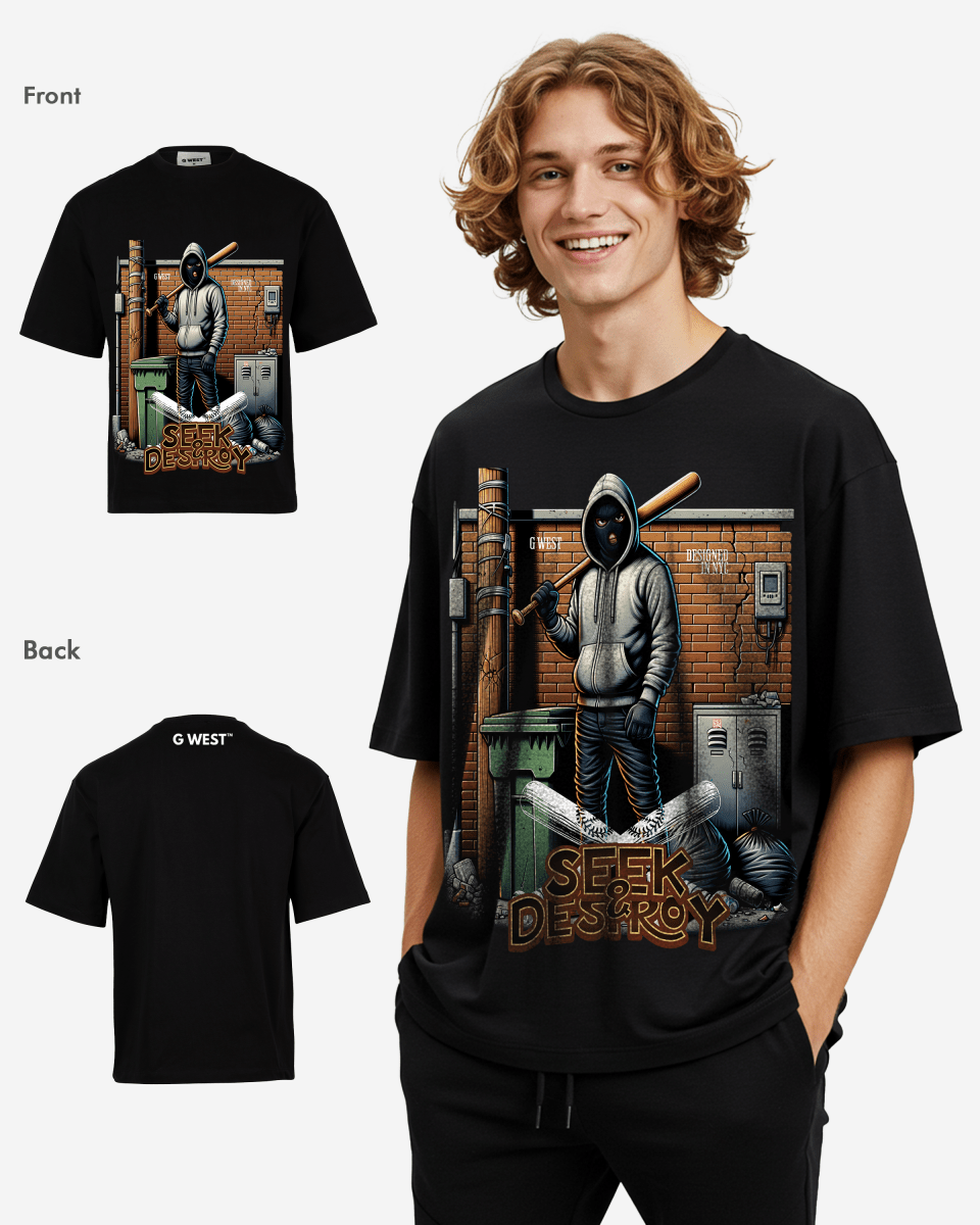 G WEST SEEK & DESTROY OVERSIZED T-Shirt Mens G West