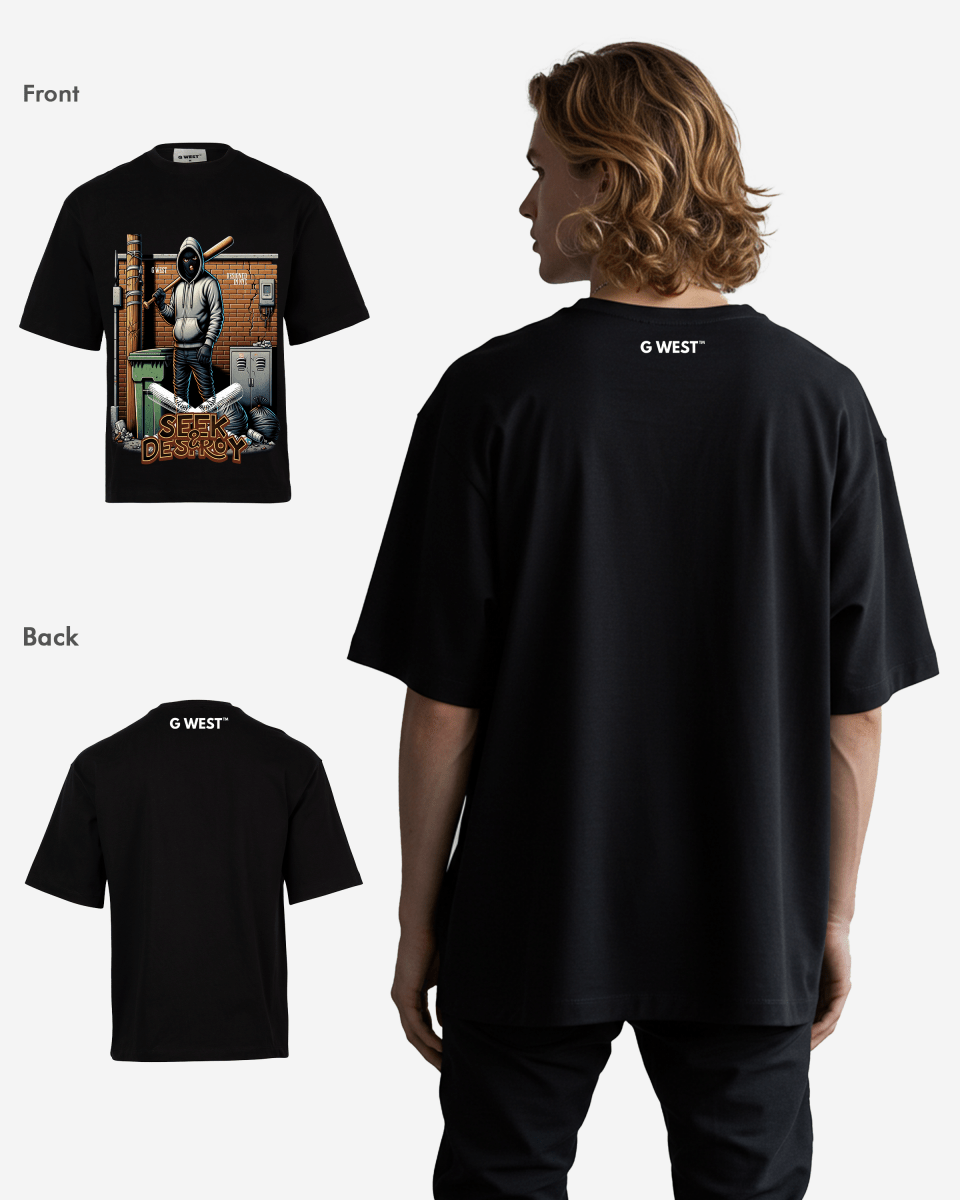 G WEST SEEK & DESTROY OVERSIZED T-Shirt Mens G West