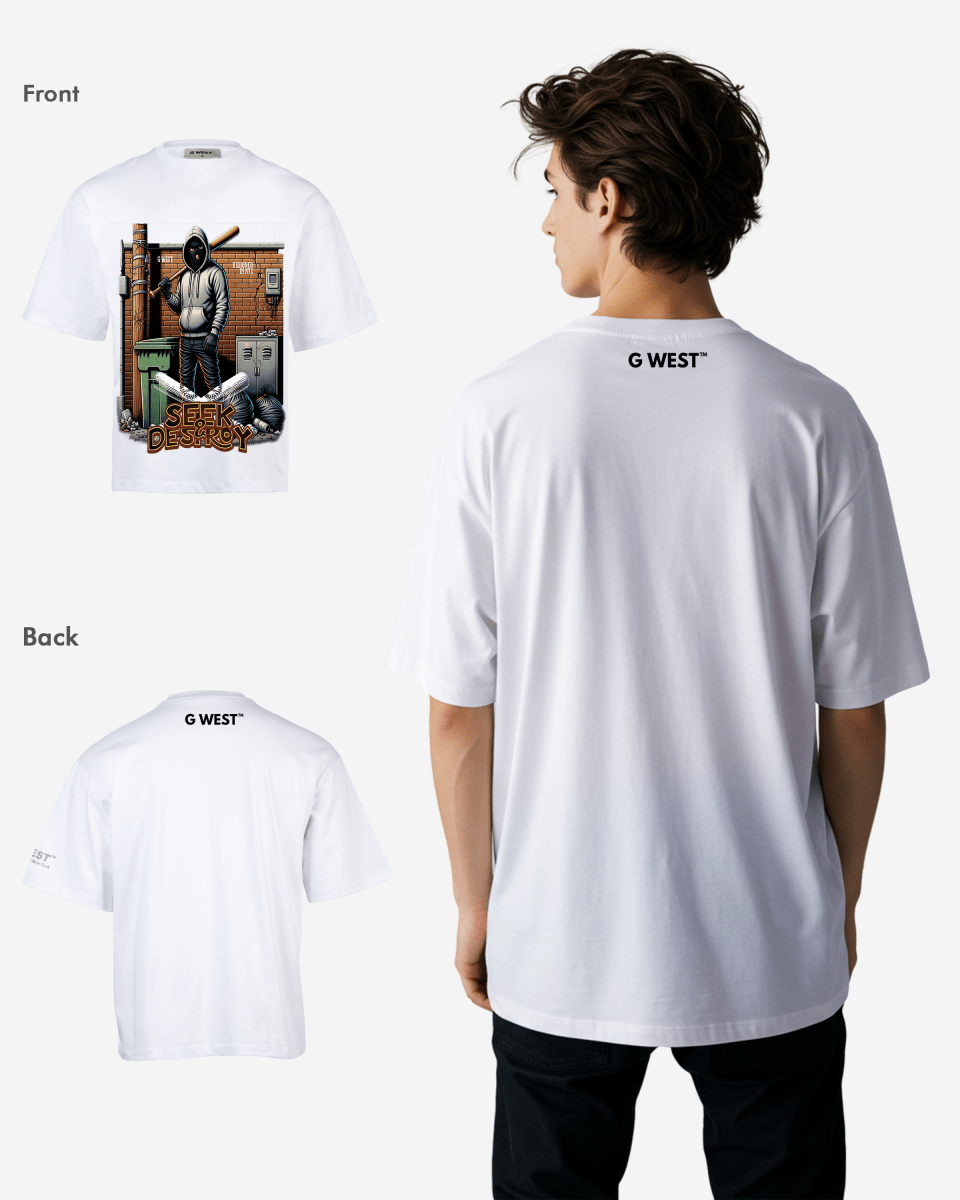 G WEST SEEK & DESTROY OVERSIZED T-Shirt Mens G West