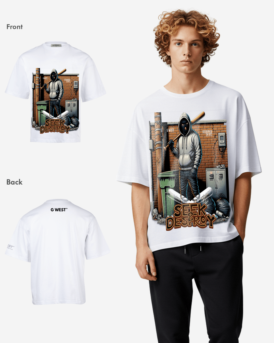 G WEST SEEK & DESTROY OVERSIZED T-Shirt Mens G West
