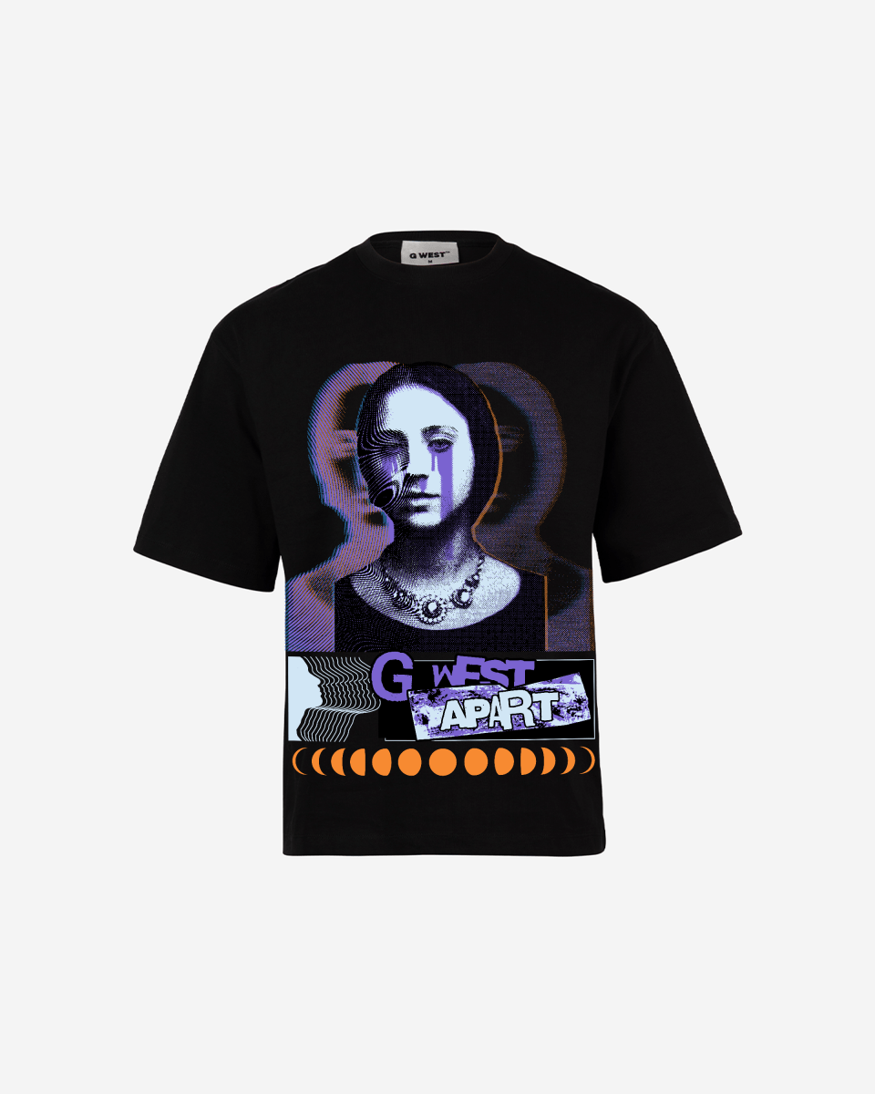 G WEST shadows weep Oversized T-Shirt Mens G West