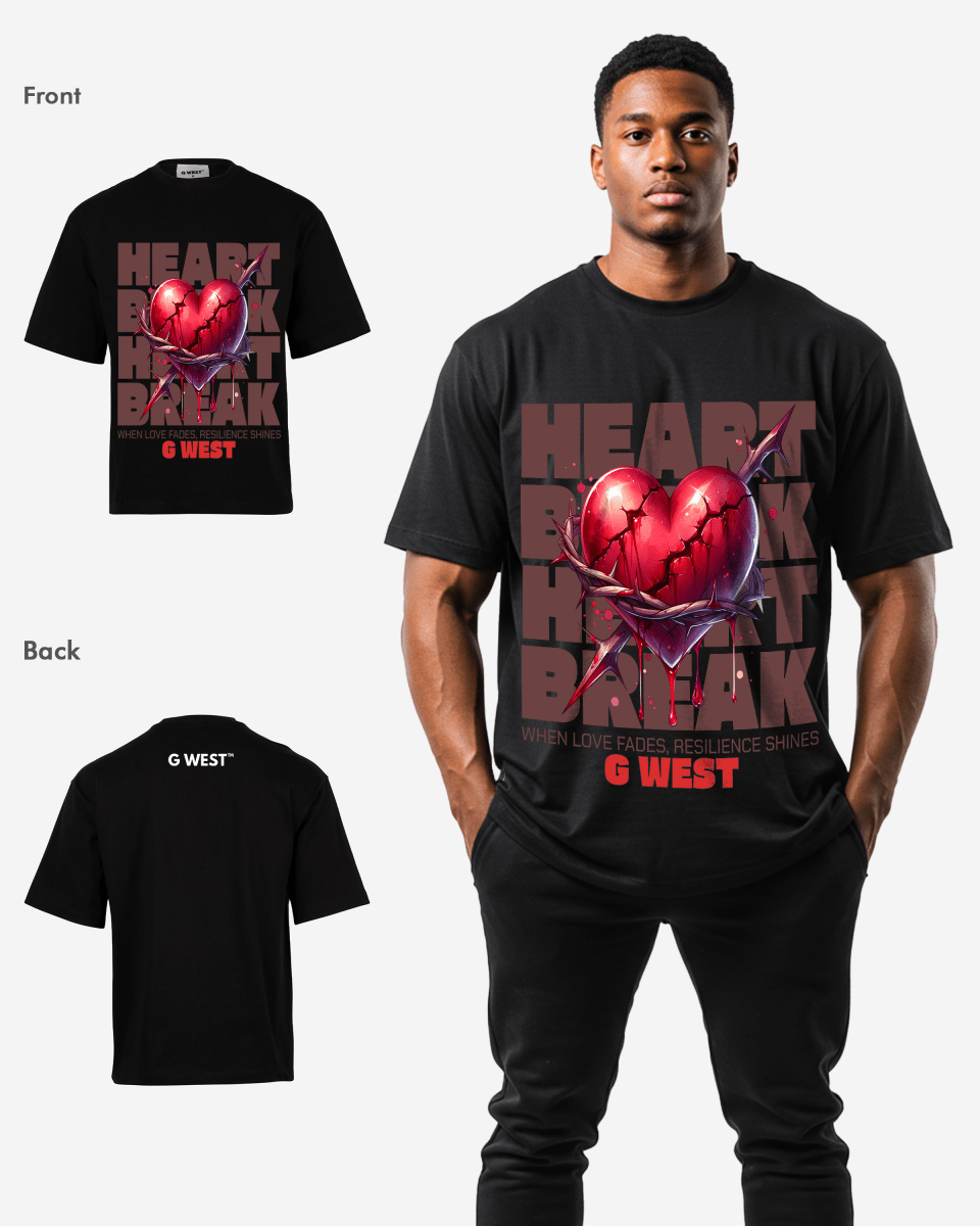G WEST SHATTERED LOVE OVERSIZED T-Shirt Mens G West
