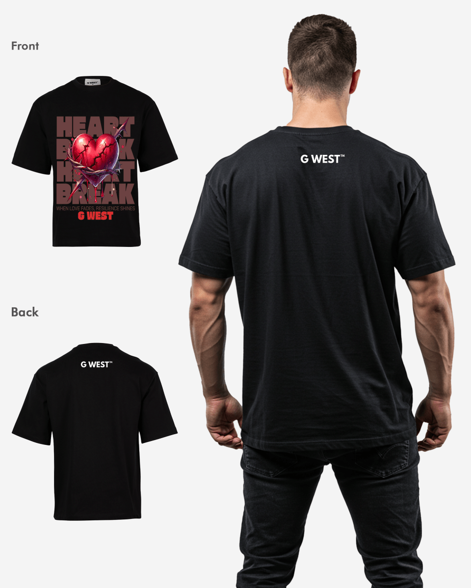 G WEST SHATTERED LOVE OVERSIZED T-Shirt Mens G West