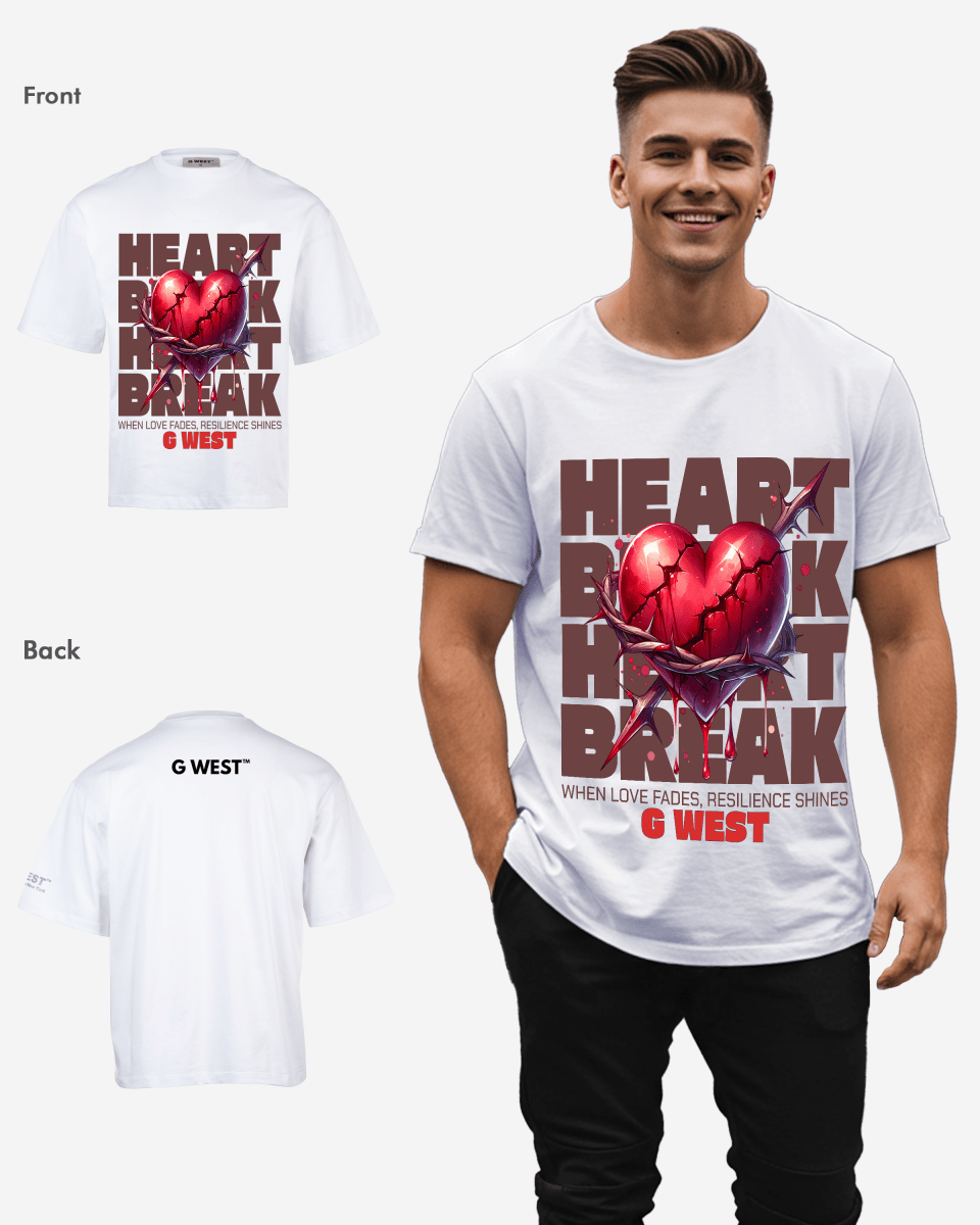 G WEST SHATTERED LOVE OVERSIZED T-Shirt Mens G West