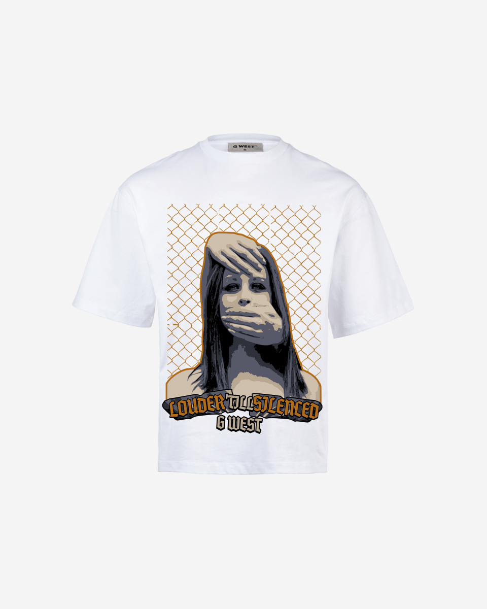 G WEST Silent Gaze Oversized T-Shirt Mens G West