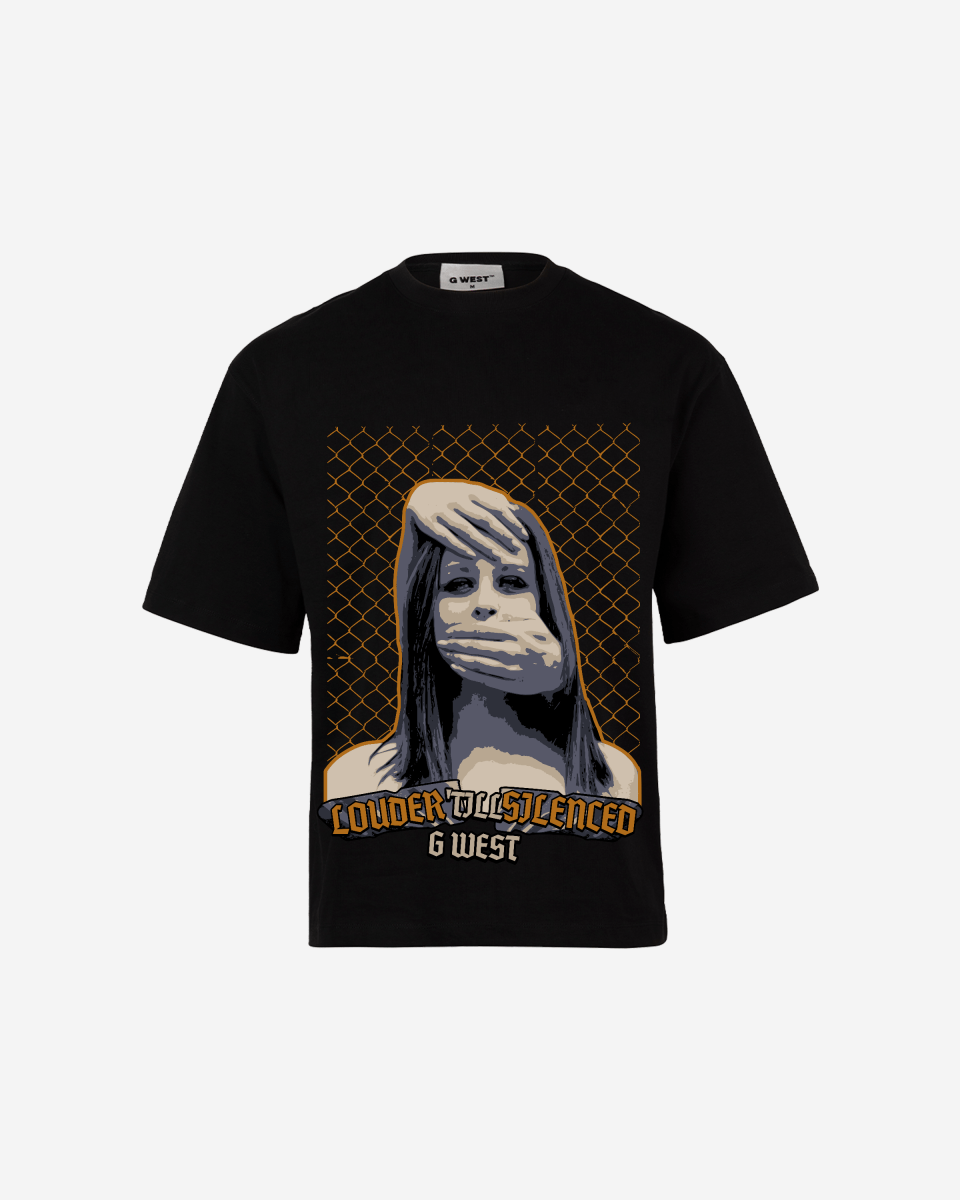 G WEST Silent Gaze Oversized T-Shirt Mens G West